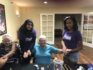 Arizona online high school students serve senior citizens