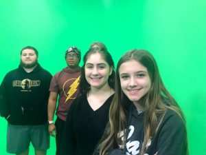 ArizonaArizona Online Charter High School students and a green screen